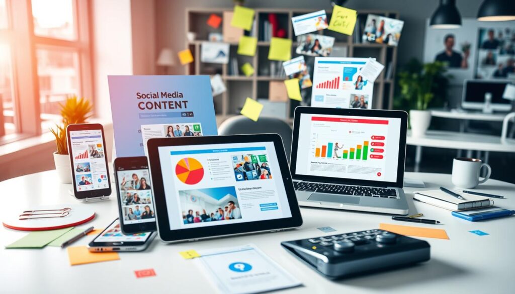 Strategia di contenuti social